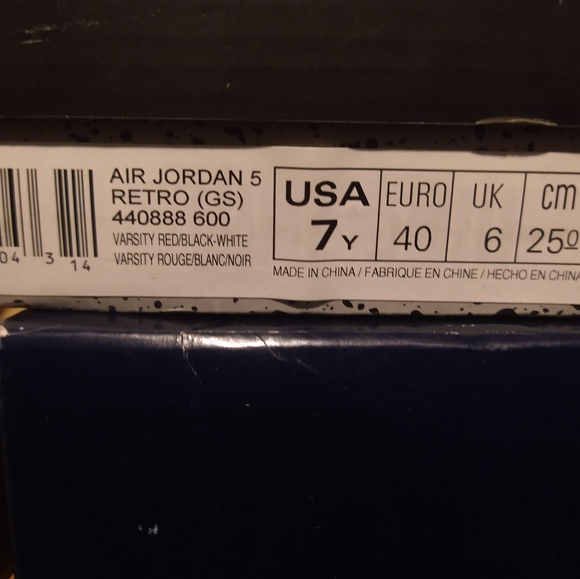 Air Jordan 5 retro suede red size 7 - Picture 6 of 6